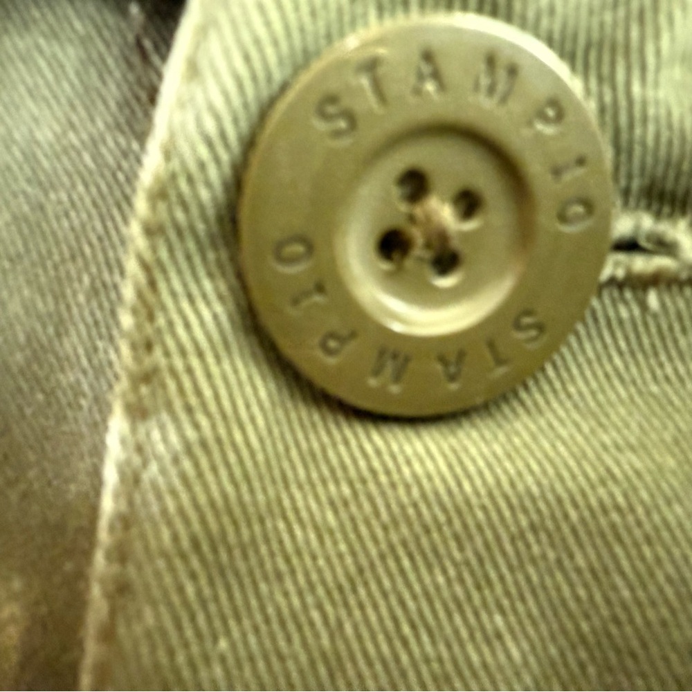 Authentic Stamp 10 Button Down Utility Jacket L/X… - image 7